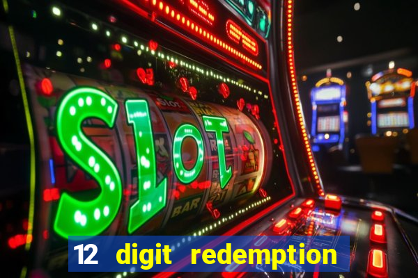 12 digit redemption code for golden hearts casino