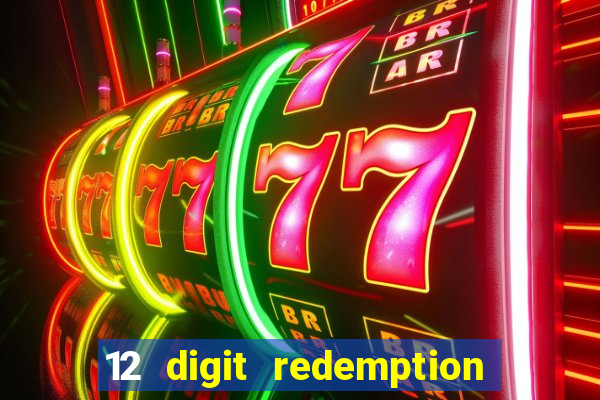 12 digit redemption code for golden hearts casino