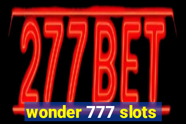 wonder 777 slots