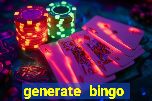 generate bingo cards with pictures