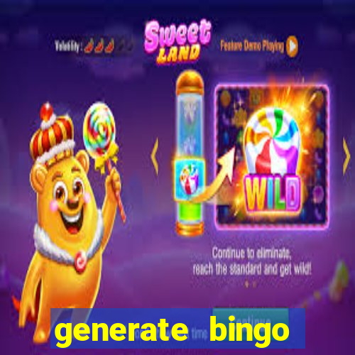 generate bingo cards with pictures