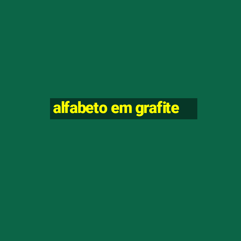 alfabeto em grafite