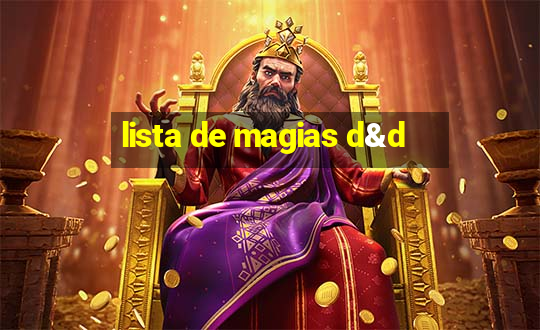 lista de magias d&d