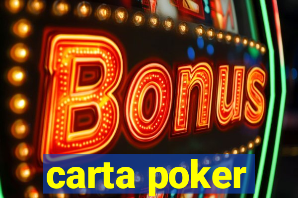 carta poker