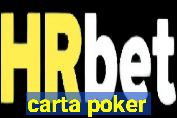 carta poker