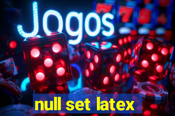 null set latex