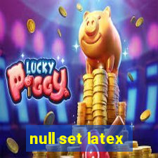 null set latex