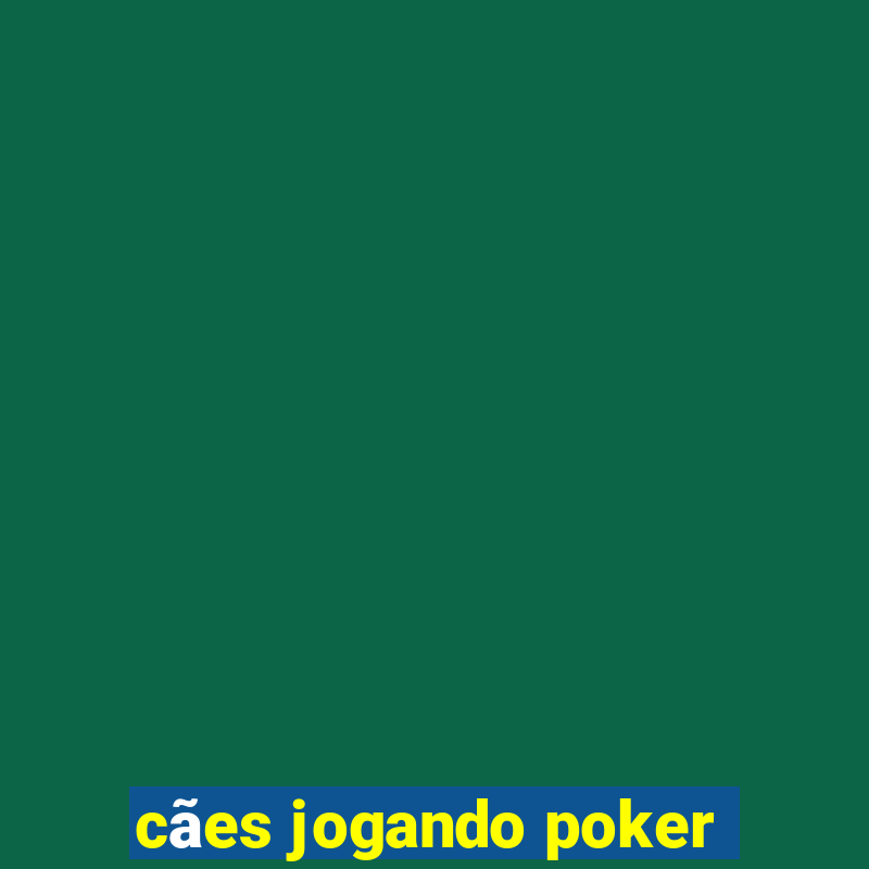 cães jogando poker