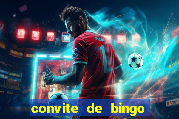 convite de bingo para editar