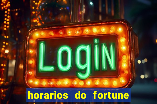 horarios do fortune tiger hoje