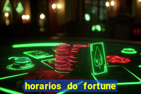 horarios do fortune tiger hoje