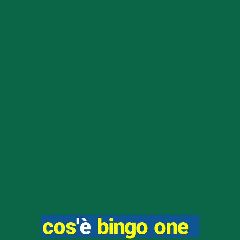 cos'è bingo one