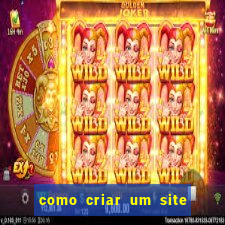 como criar um site de jogos de azar