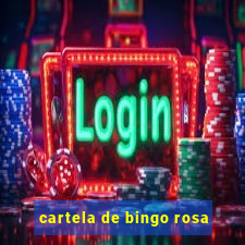 cartela de bingo rosa