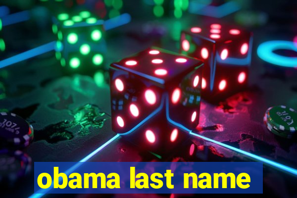 obama last name