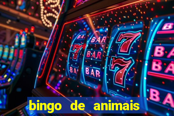 bingo de animais para educa??o infantil