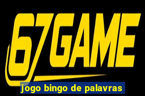 jogo bingo de palavras