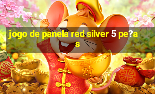 jogo de panela red silver 5 pe?as