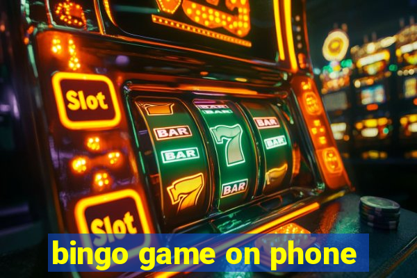 bingo game on phone