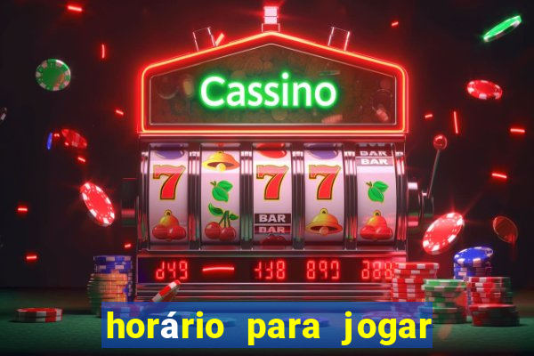 horário para jogar fortune rabbitCommercial