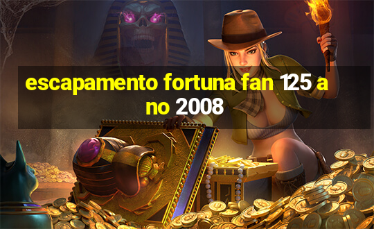 escapamento fortuna fan 125 ano 2008