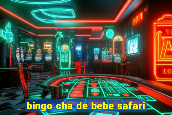 bingo cha de bebe safari