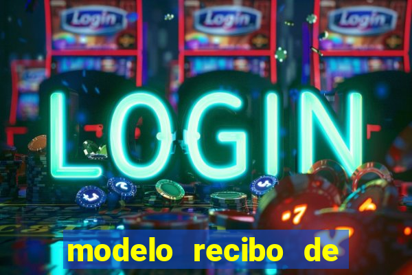 modelo recibo de pagamento word