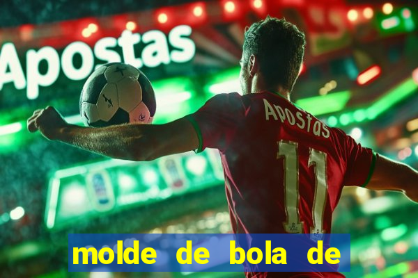 molde de bola de futebol para imprimir