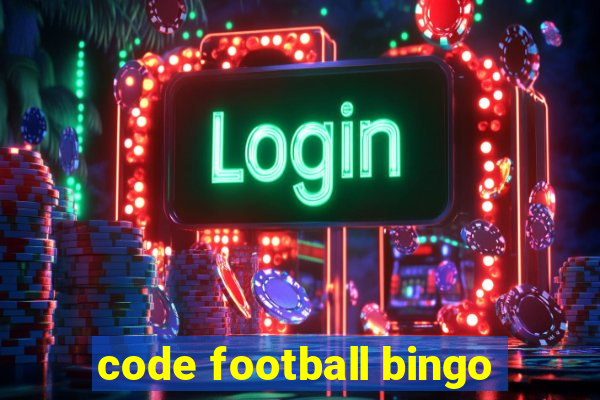 code football bingo