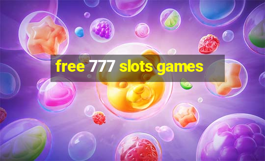 free 777 slots games