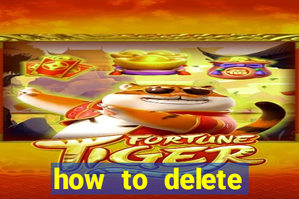 how to delete account in bingo plus