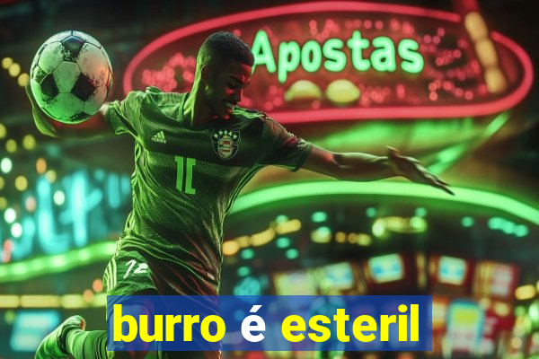 burro é esteril