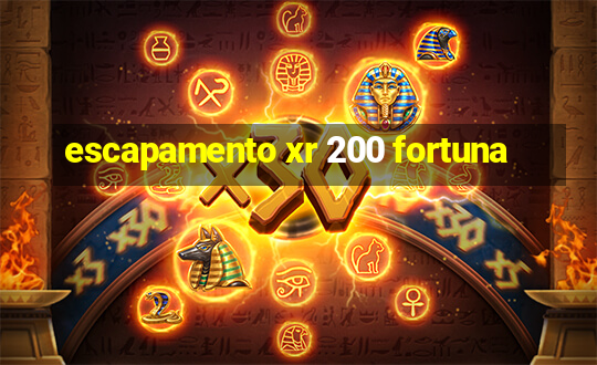 escapamento xr 200 fortuna