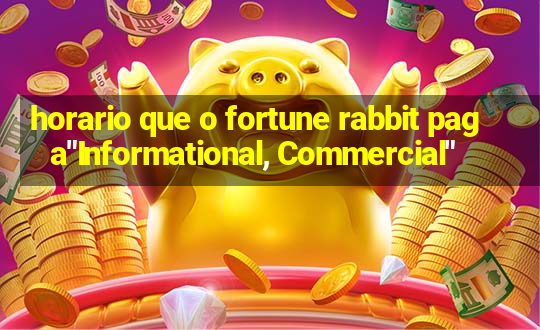 horario que o fortune rabbit paga