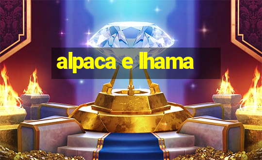 alpaca e lhama