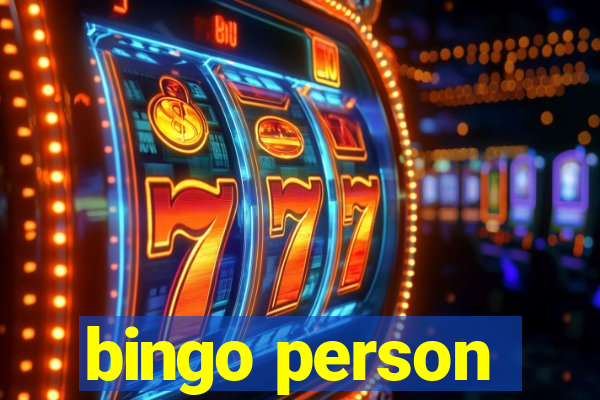 bingo person