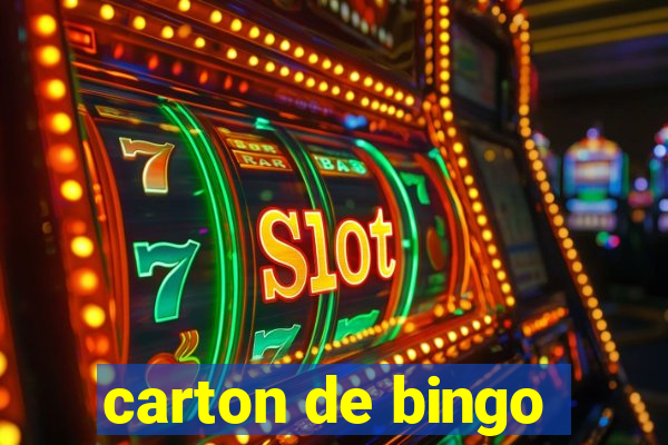 carton de bingo