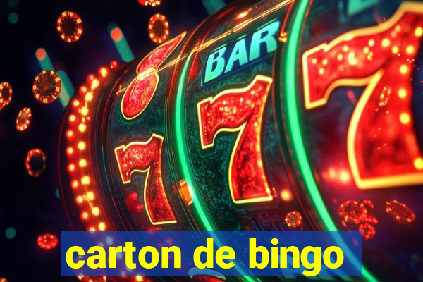 carton de bingo