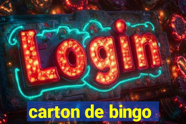 carton de bingo