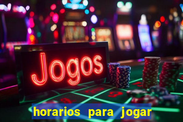 horarios para jogar na blaze