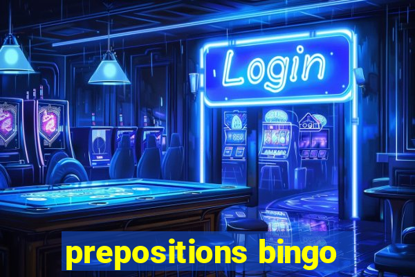 prepositions bingo