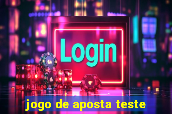 jogo de aposta teste