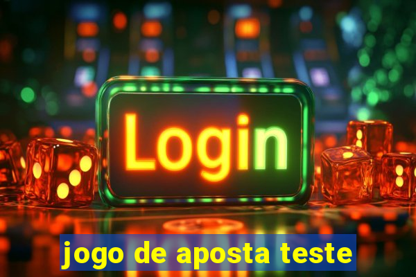 jogo de aposta teste