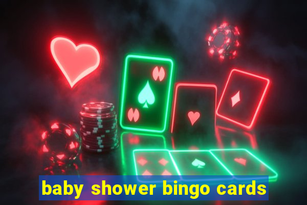 baby shower bingo cards