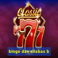 bingo das silabas b