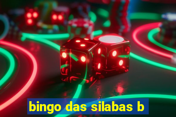 bingo das silabas b