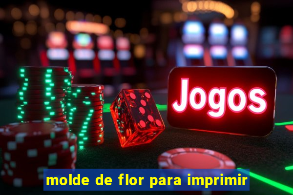 molde de flor para imprimir