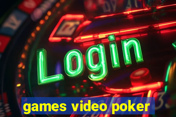 games video poker