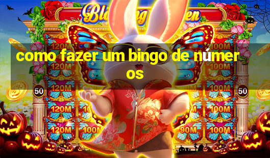 como fazer um bingo de números