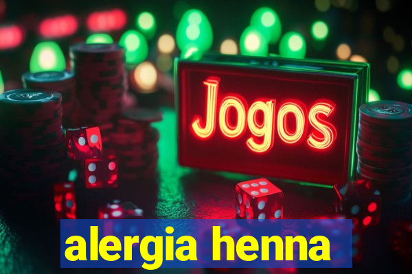 alergia henna